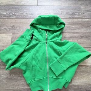 Green Zip-Up lululemon cropped Hoodie